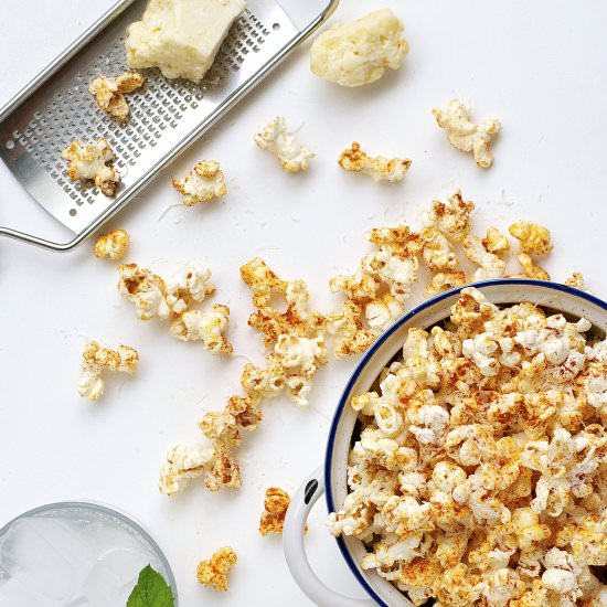 Spicy Parmesan Party Popcorn