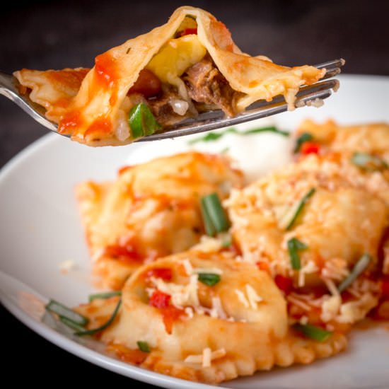 Spicy Burrito Ravioli