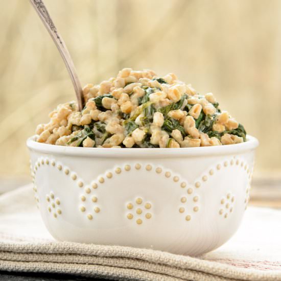 Spinach Tahini Farro