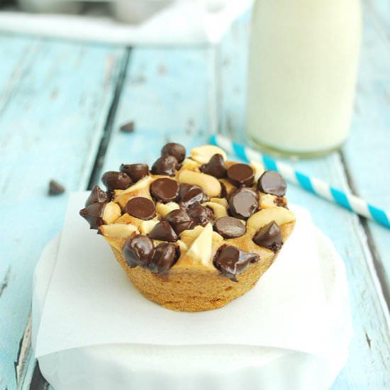 20 min Chocolate PB Muffins