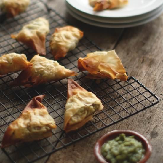 Beetroot and Coconut Samosa