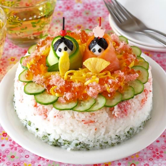 Sushi Cake for Hinamatsuri