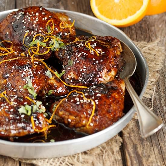 Sticky Asian Chicken Thighs
