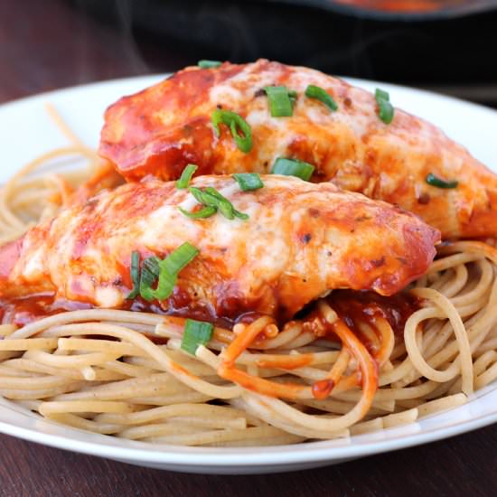 Easy Skillet Chicken Parmesan