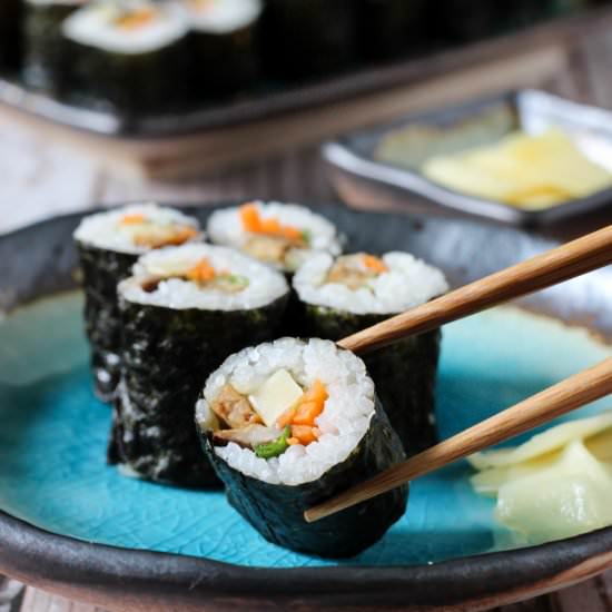 Tempeh & Wild Garlic Havarti Sushi