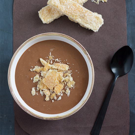 Creamy coffee & chocolate custard