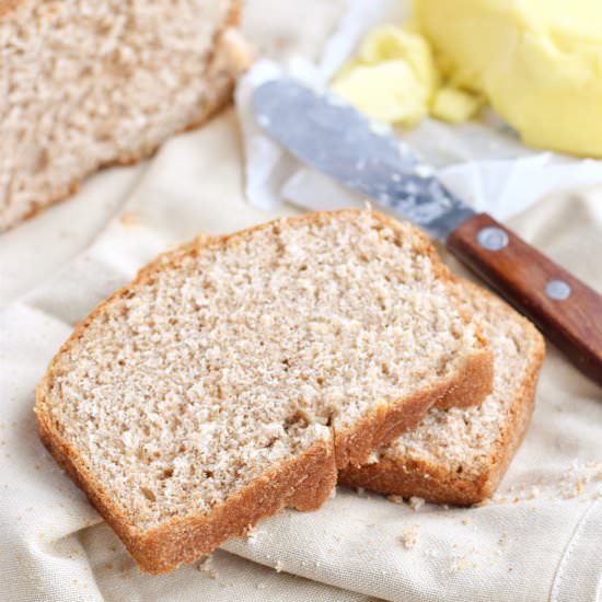 The Tastiest 100% Whole Wheat Bread