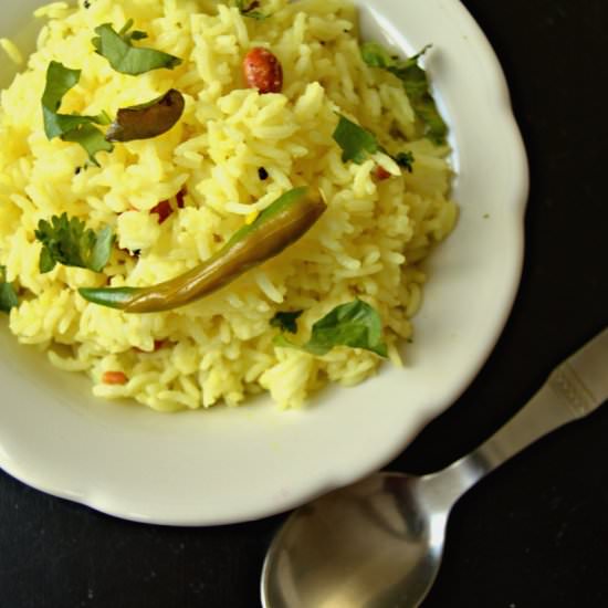 Lime Rice -South Indian Style