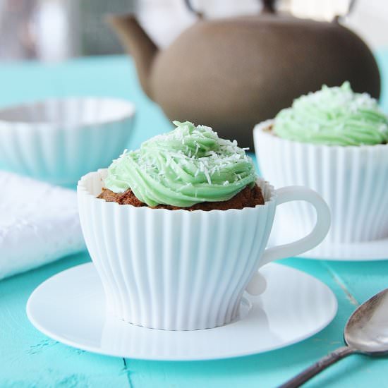 Vegan Matcha Green Tea Cupcakes