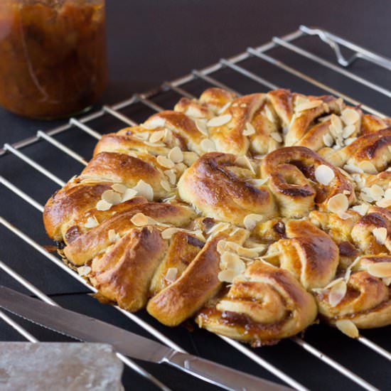 Apricot Diabolical Spiral Brioche