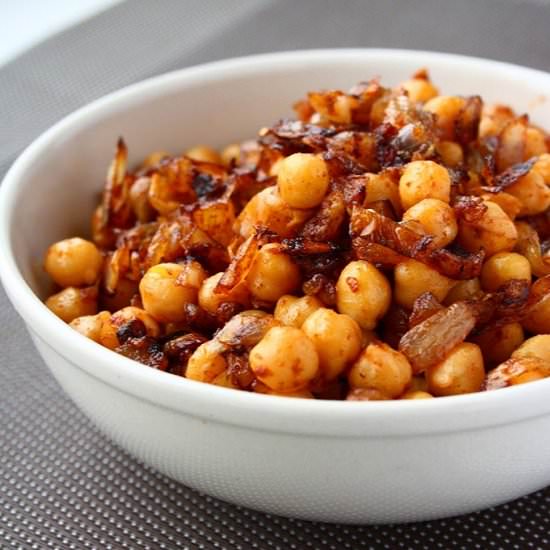 Pan-fried Chickpeas