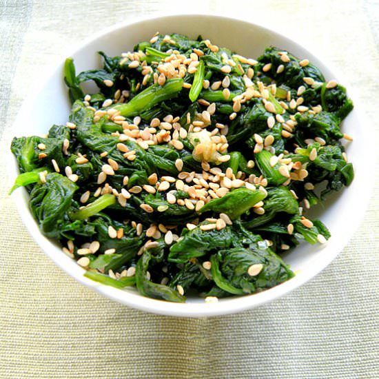 Shigumchi Namul…Korean Spinach Salad