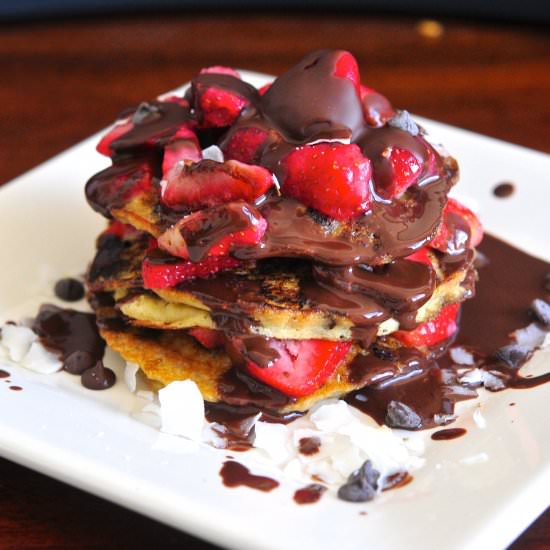 Vegan Magic Shell Pancakes