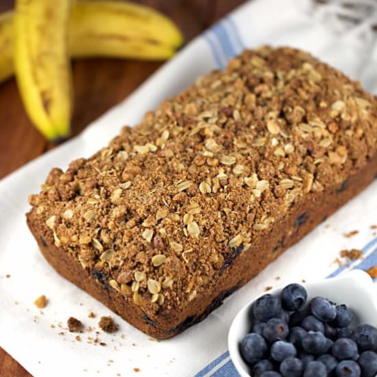 Vegan Blueberry Banana Bread