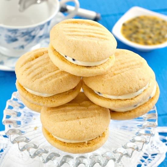 Melting Moments with Passion Fruit