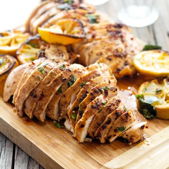 Spicy Basil Lemon Chicken