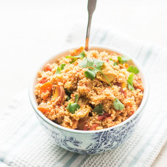 One Pot Curried Couscous