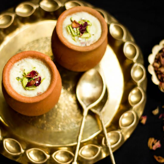 Phirni or Rice Pudding