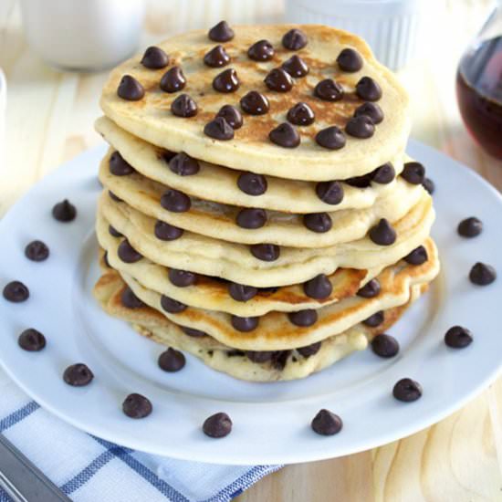 Gluten-Free Chocolate Chip Pancakes