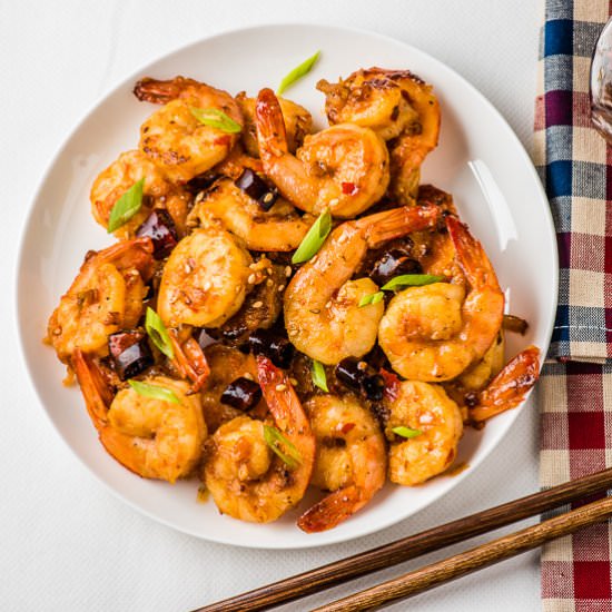 Sichuan Spicy Shrimp Stir-Fry