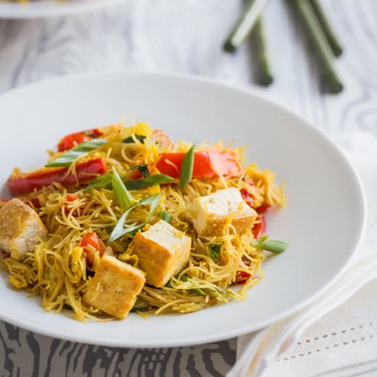 Vegetarian Singapore Noodles