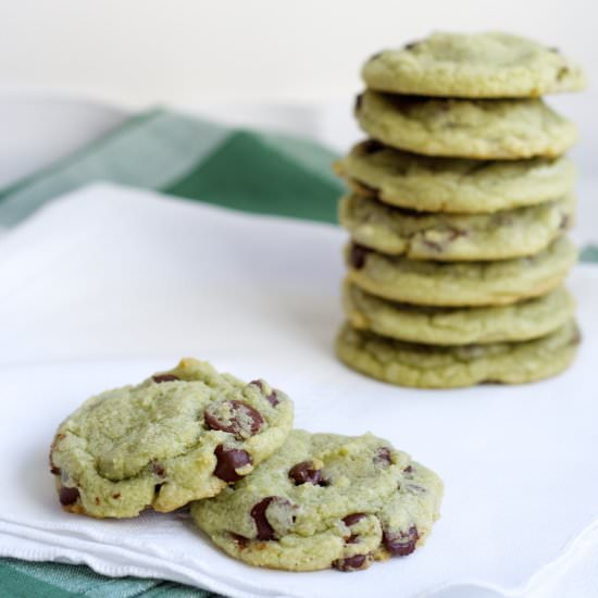 Chewy Chocolate Mint Chip Cookies