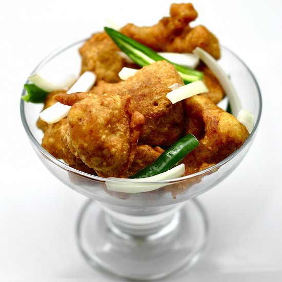Fried Cauliflower Besan Fritters