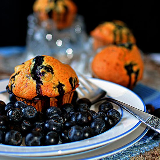 Delectable Blueberry Muffins for 4