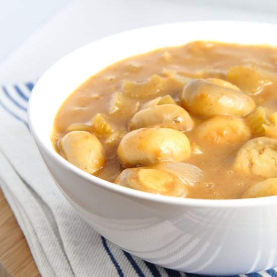 Mushrooms in Cajun Gravy