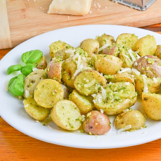 Roasted Pesto Potatoes