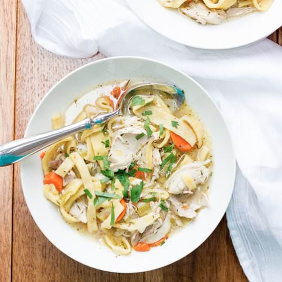 Chicken Noodle Soup From Scratch