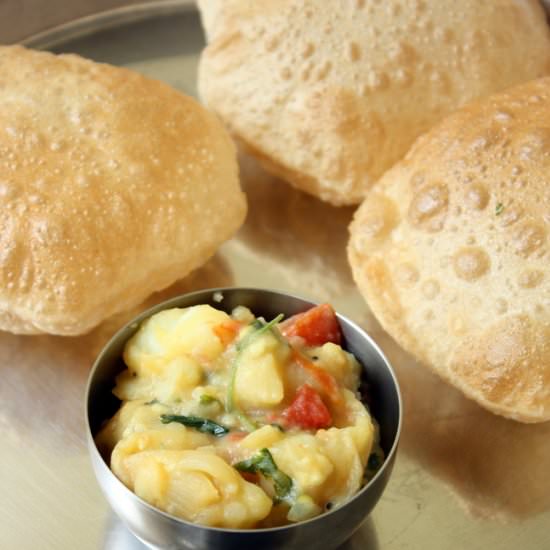 Potato Masala/Poori Kizhangu