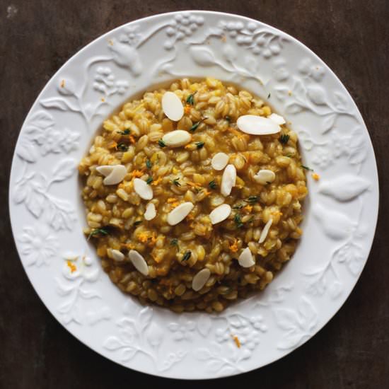 Carrot Barley Risotto