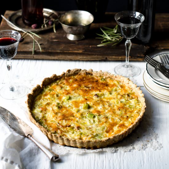 Leek and Gruyère Quiche