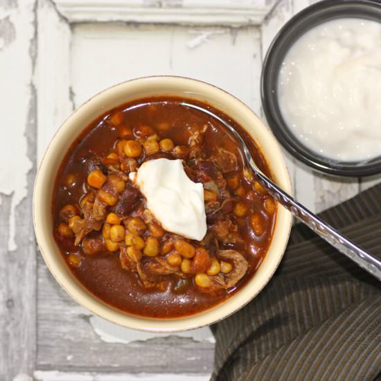 Slow Cooker Chicken Enchilada Soup