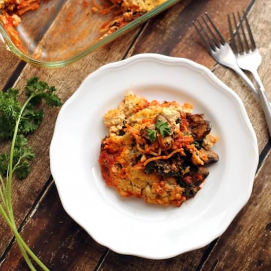 Baked Spaghetti with Tofu Ricotta