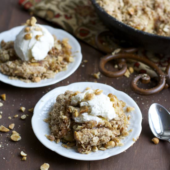 Peanut Butter Apple Crisp