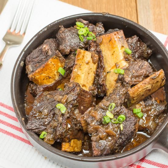 Red Wine Beer Braised Short Ribs