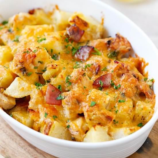 Baked Chicken and Potato Casserole