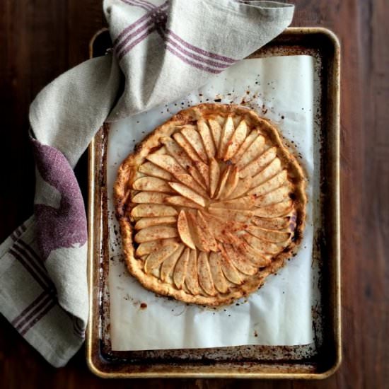 Rustic Spiced Apple Tart