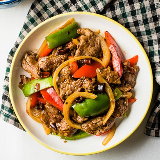Spicy Beef Stir-Fry with Pepper