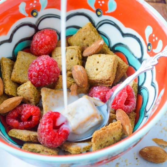 Almond Graham Cereal Squares