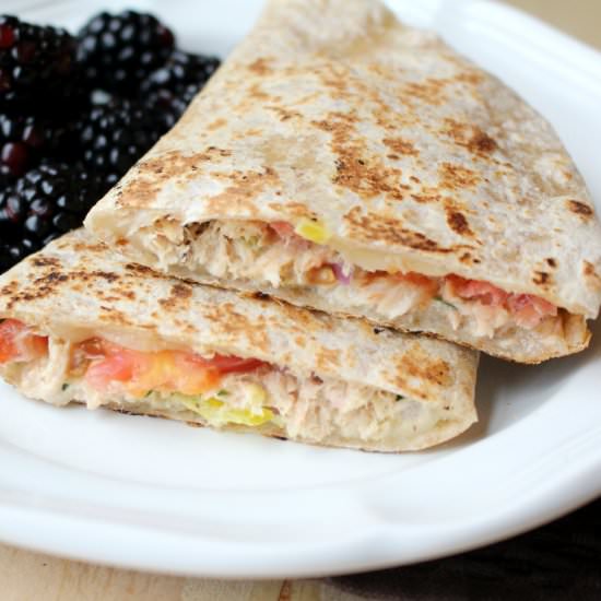 Easy Tuna Melt Quesadillas
