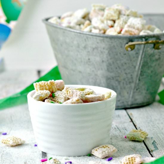 Cake Batter Puppy Chow