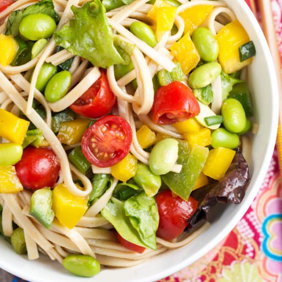 Udon Noodle Salad w/ Fresh Veggies