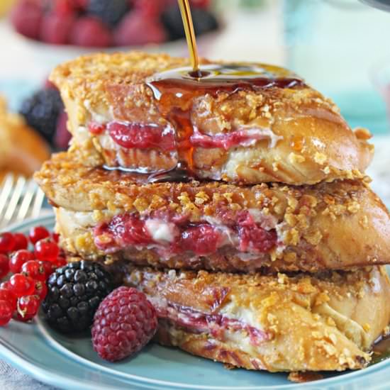Mascarpone Rhubarb French Toast