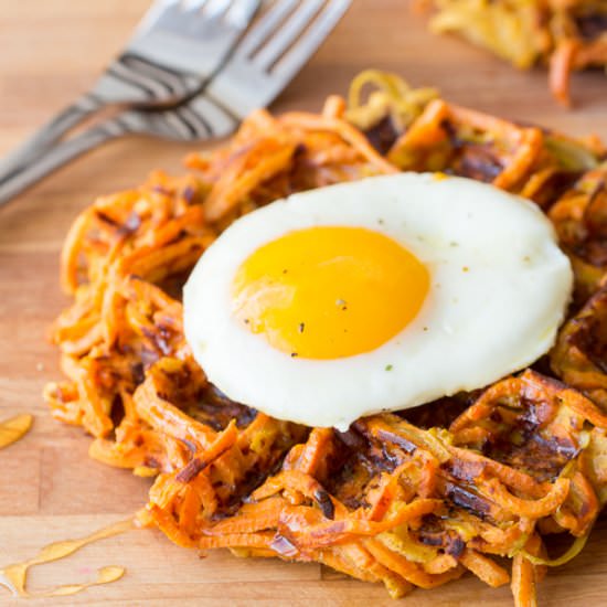 Apple Sweet Potato Waffles