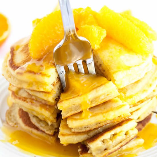 Orange Buttermilk Pancakes