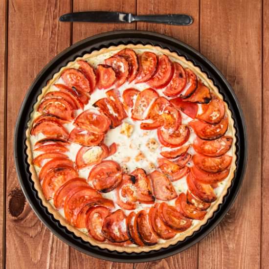 Salmon and Tomato Tart