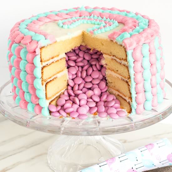 Surprise Gender Reveal Cake